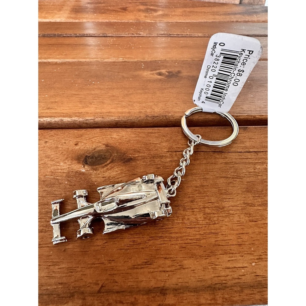 Indy 500 Race Car Keychain Open‎ Wheel Racing Chrome F1 Auto Driver Fan Gift 2